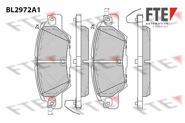 9011218 FTE Комплект тормозных колодок, дисковый тормоз (фото 1)