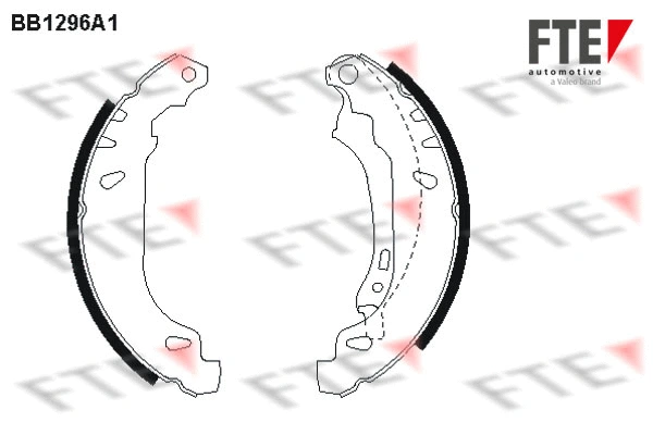 9100067 FTE Комплект тормозных колодок (фото 1)