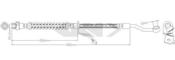 340474 GKN SPIDAN/LOEBRO Тормозной шланг (фото 1)