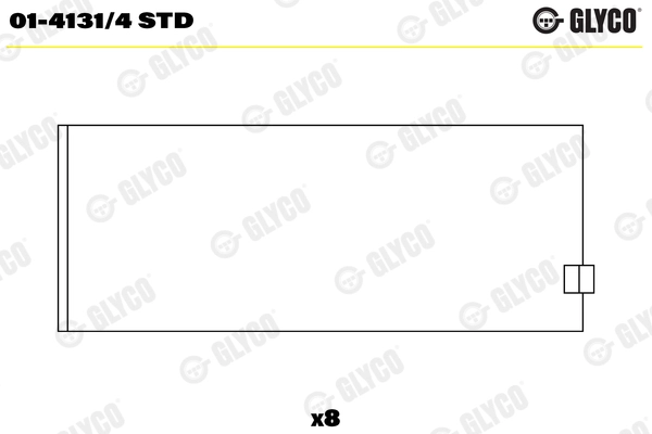 01-4131/4 STD GLYCO Шатунный подшипник (фото 1)