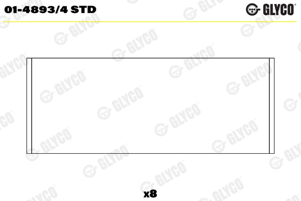 01-4893/4 STD GLYCO Шатунный подшипник (фото 1)