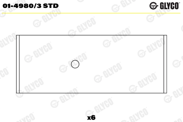 01-4980/3 STD GLYCO Шатунный подшипник (фото 1)