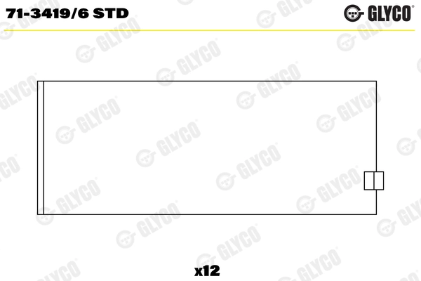 71-3419/6 STD GLYCO Шатунный подшипник (фото 1)