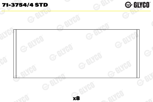 71-3754/4 STD GLYCO Шатунный подшипник (фото 1)