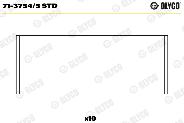 71-3754/5 STD GLYCO Шатунный подшипник (фото 1)