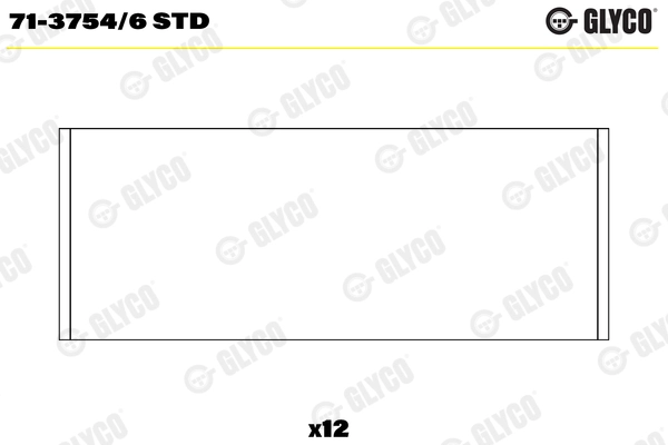 71-3754/6 STD GLYCO Шатунный подшипник (фото 1)