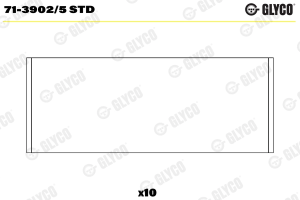 71-3902/5 STD GLYCO Шатунный подшипник (фото 1)