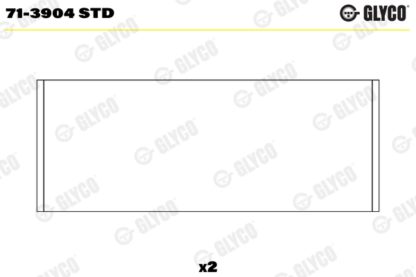 71-3904 STD GLYCO Шатунный подшипник (фото 1)