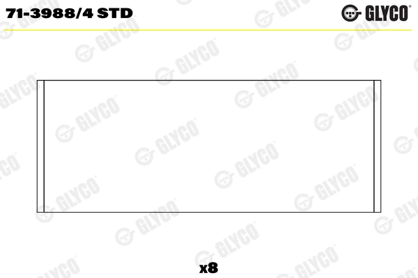 71-3988/4 STD GLYCO Шатунный подшипник (фото 1)