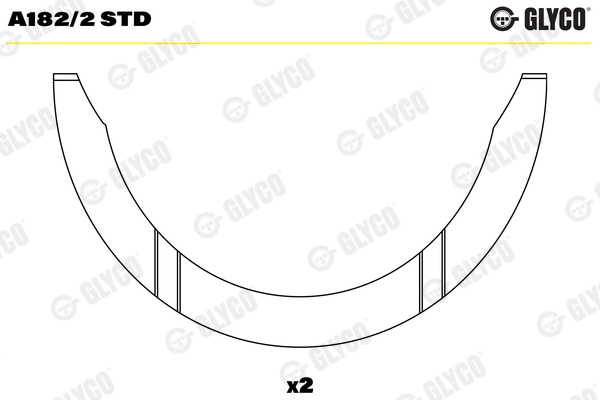 A182/2 STD GLYCO Дистанционная шайба, коленчатый вал (фото 1)