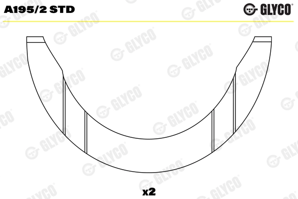A195/2 STD GLYCO Дистанционная шайба, коленчатый вал (фото 1)