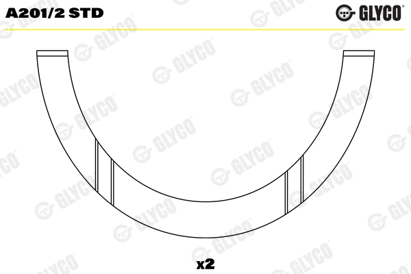 A201/2 STD GLYCO Дистанционная шайба, коленчатый вал (фото 1)