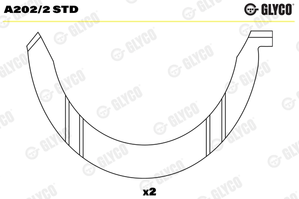 A202/2 STD GLYCO Дистанционная шайба, коленчатый вал (фото 1)