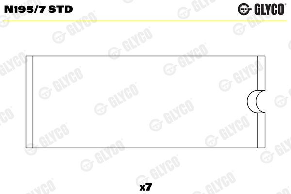 N195/7 STD GLYCO Подшипник распредвала (фото 1)