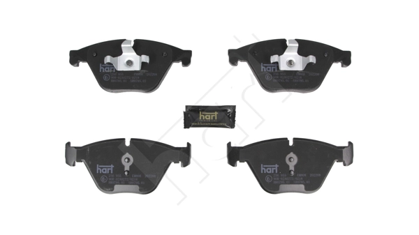 256 955 Hart Комплект тормозных колодок, дисковый тормоз (фото 2)