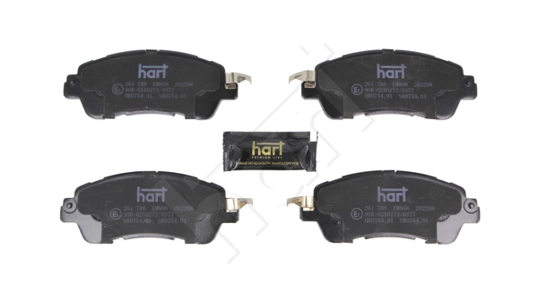 261 788 Hart Комплект тормозных колодок, дисковый тормоз (фото 2)