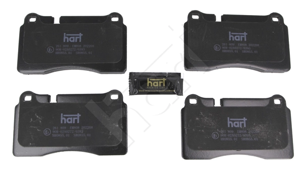 261 809 Hart Комплект тормозных колодок, дисковый тормоз (фото 2)
