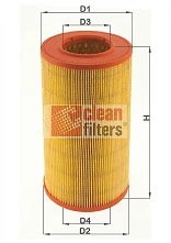 MA1107 CLEAN FILTERS Воздушный фильтр (фото 3)