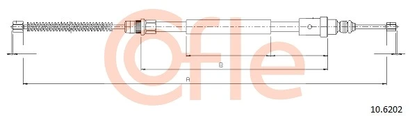 92.10.6202 COFLE Тросик, cтояночный тормоз (фото 3)