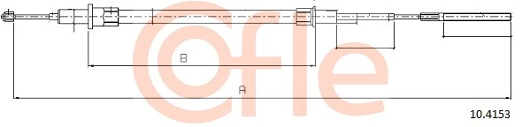 92.10.4153 COFLE Тросик, cтояночный тормоз (фото 3)