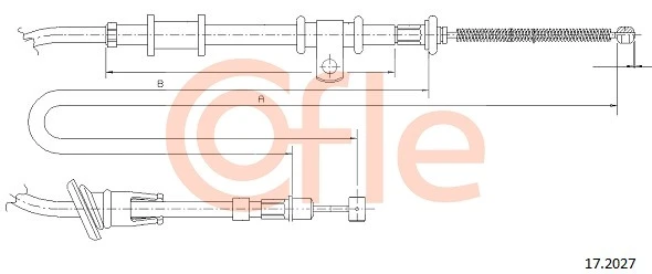 92.17.2027 COFLE Тросик, cтояночный тормоз (фото 3)