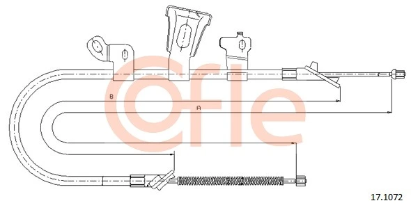 92.17.1072 COFLE Тросик, cтояночный тормоз (фото 3)