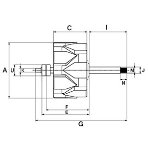 131957 HC-CARGO Ротор, генератор (фото 4)