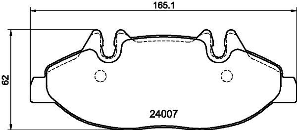 8DB 355 031-281 BEHR/HELLA/PAGID Комплект тормозных колодок, дисковый тормоз (фото 2)