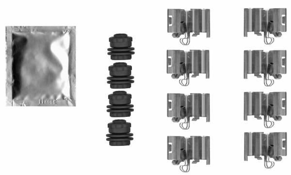 8DZ 355 206-761 BEHR/HELLA/PAGID Комплектующие, колодки дискового тормоза (фото 1)