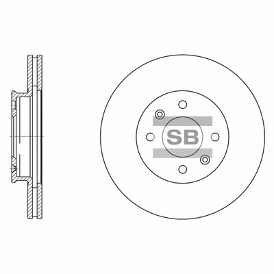 SD1156 HIQ Тормозной диск (фото 1)