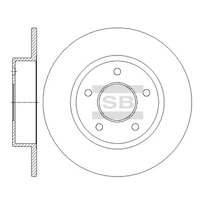 SD3045 HIQ Тормозной диск (фото 1)