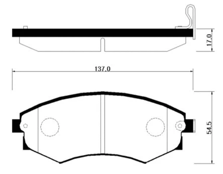 HP0003 HSB GOLD Комплект тормозных колодок, дисковый тормоз (фото 1)