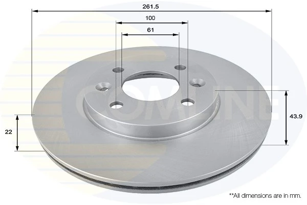 ADC1510V COMLINE Тормозной диск (фото 3)