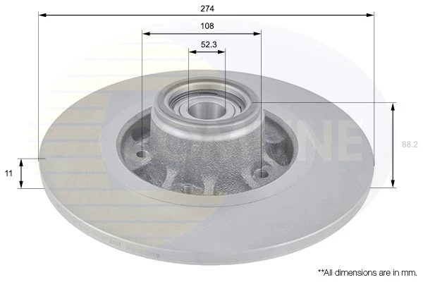 ADC3009 COMLINE Тормозной диск (фото 4)
