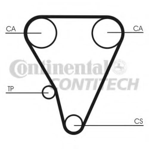 CT555 CONTITECH Зубчатый ремень (фото 5)