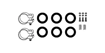 82 22 4257 HJS Монтажный комплект глушителя (фото 1)