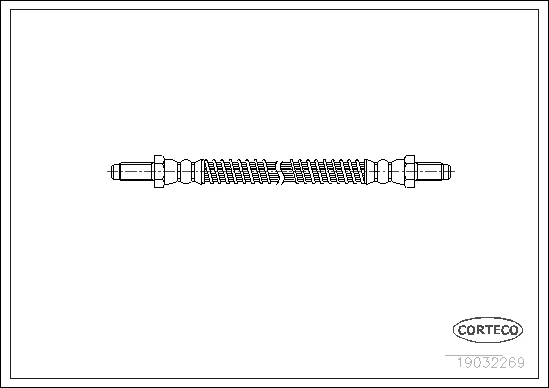 19032269 CORTECO Тормозной шланг (фото 1)