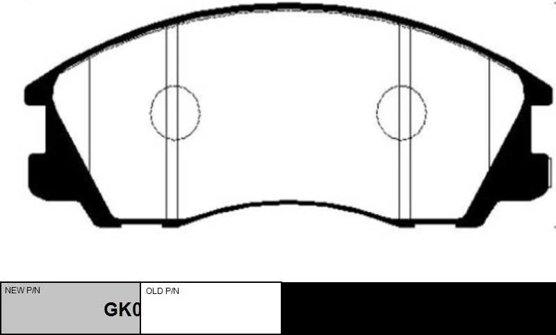 GK0476 CTR Комплект тормозных колодок, дисковый тормоз (фото 6)