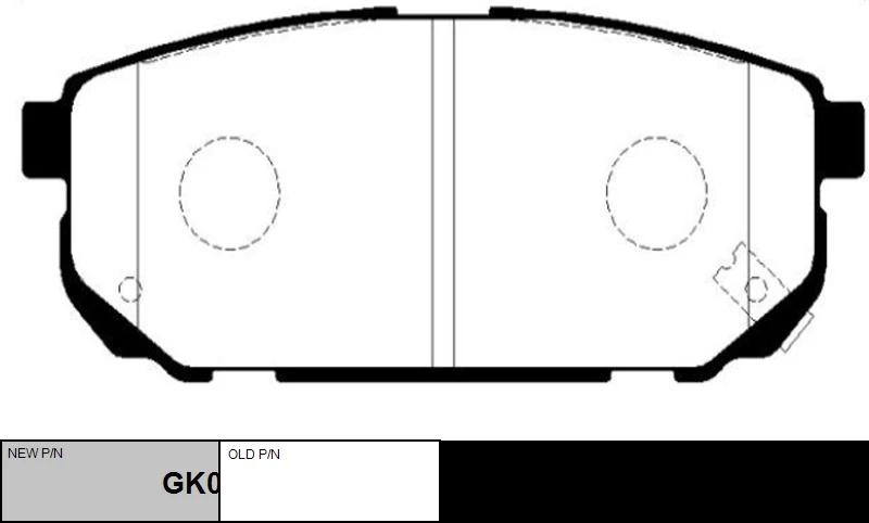 GK0525 CTR Комплект тормозных колодок, дисковый тормоз (фото 7)