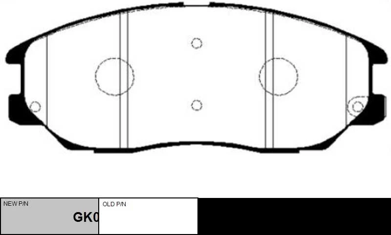 GK0470 CTR Комплект тормозных колодок, дисковый тормоз (фото 6)