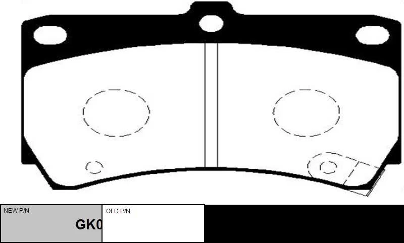 GK0509 CTR Комплект тормозных колодок, дисковый тормоз (фото 6)