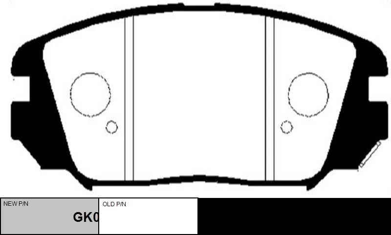 GK0485 CTR Комплект тормозных колодок, дисковый тормоз (фото 6)