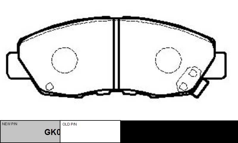GK0321 CTR Комплект тормозных колодок, дисковый тормоз (фото 6)