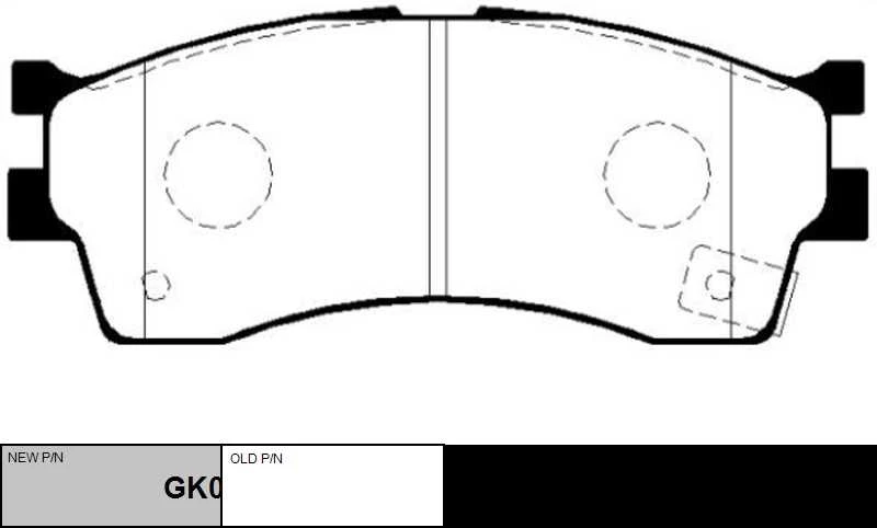 GK0515 CTR Комплект тормозных колодок, дисковый тормоз (фото 6)