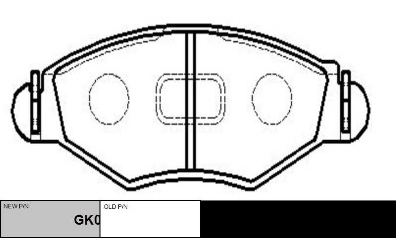 GK0858 CTR Комплект тормозных колодок, дисковый тормоз (фото 2)