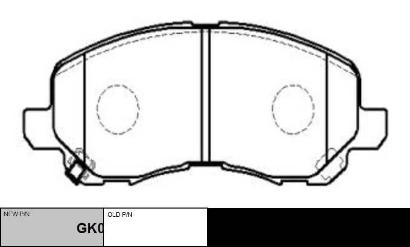 GK0579 CTR Комплект тормозных колодок, дисковый тормоз (фото 6)