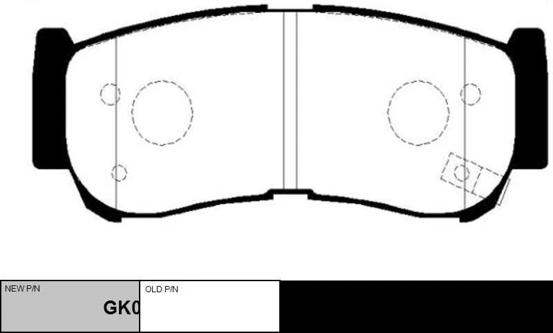 GK0486 CTR Комплект тормозных колодок, дисковый тормоз (фото 6)