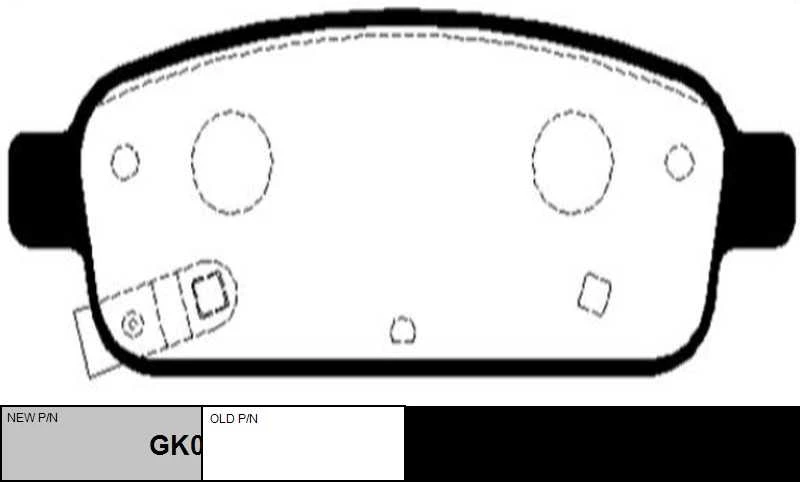 GK0450 CTR Комплект тормозных колодок, дисковый тормоз (фото 5)