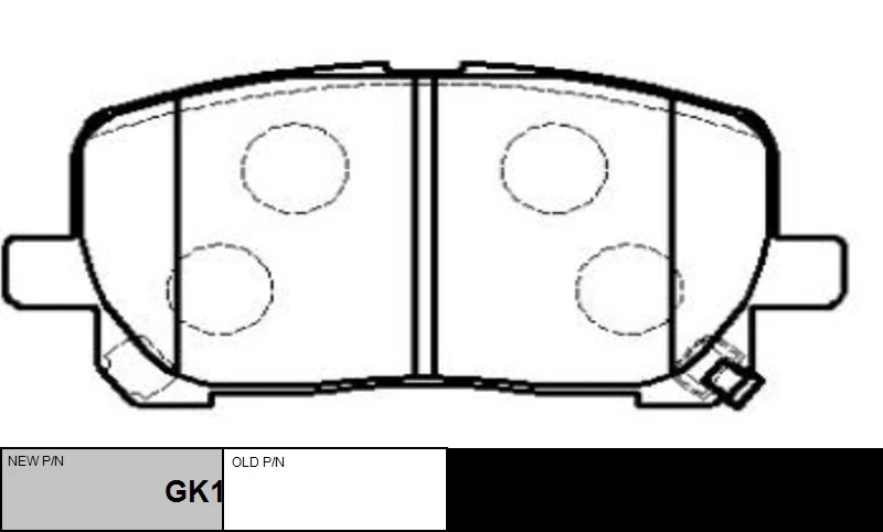 GK1049 CTR Комплект тормозных колодок, дисковый тормоз (фото 7)