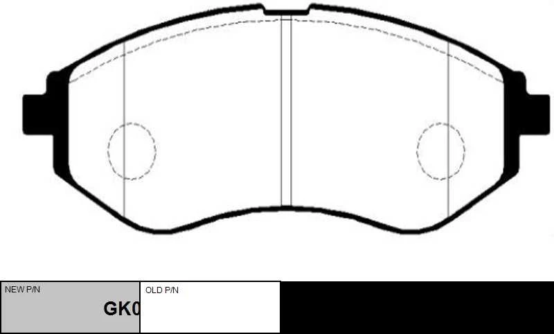 GK0439 CTR Комплект тормозных колодок, дисковый тормоз (фото 6)